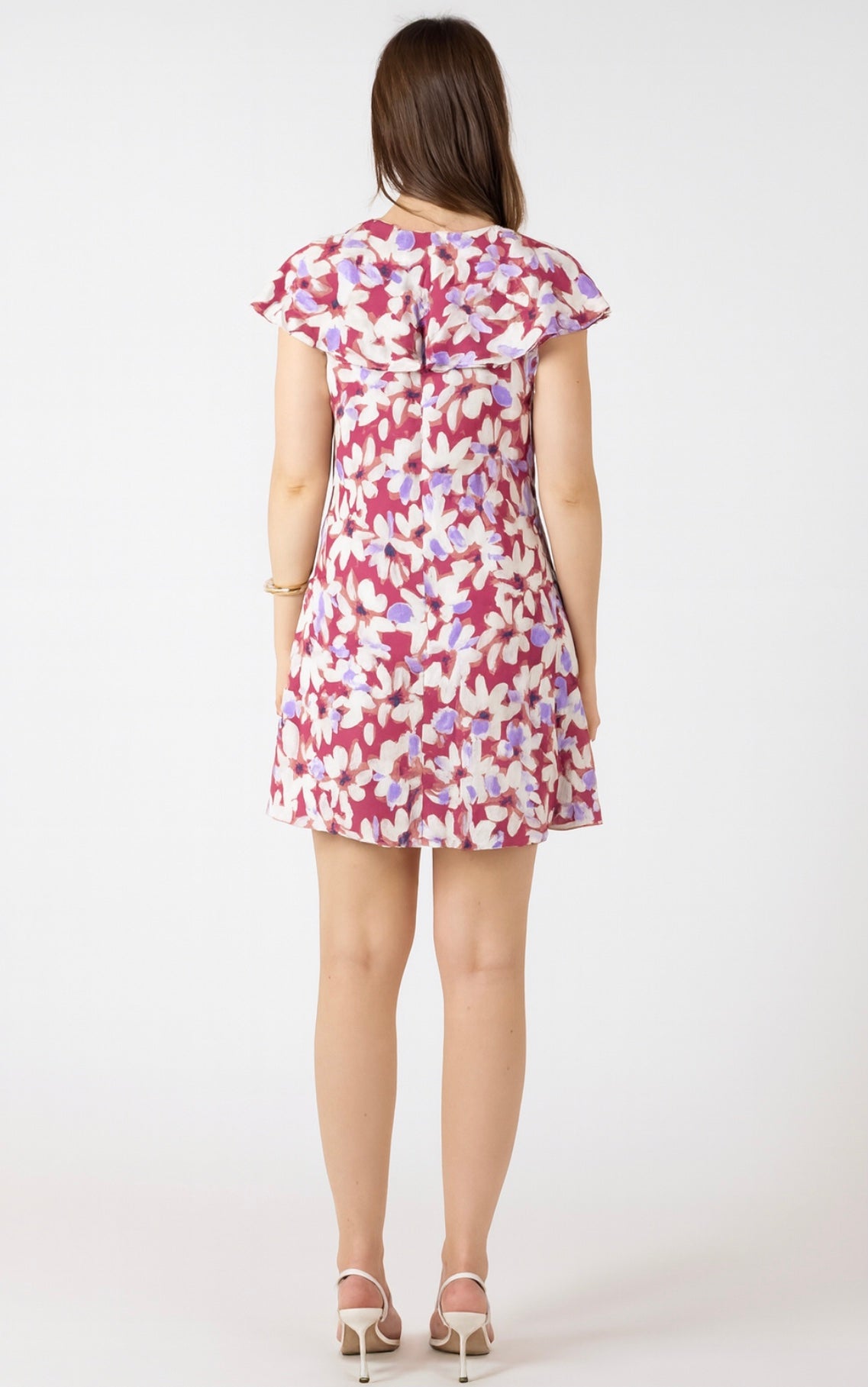 DEX DRESS RUFFLED DETAIL