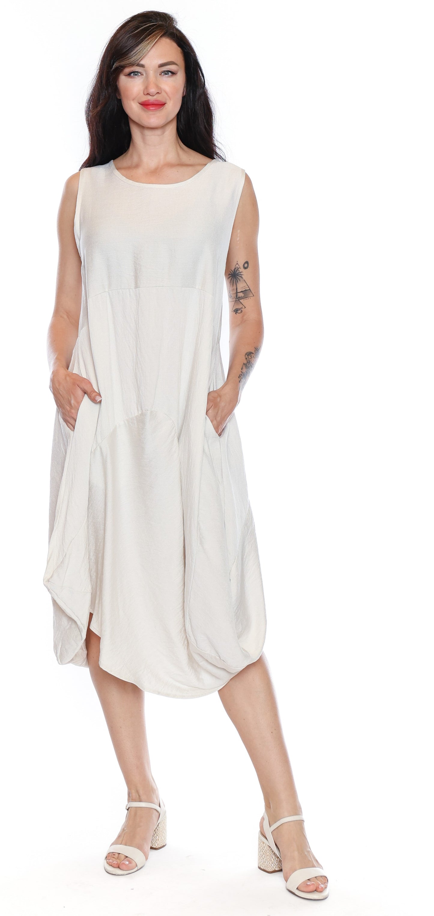 SORELLA DRESS ASYMETRICAL HEM