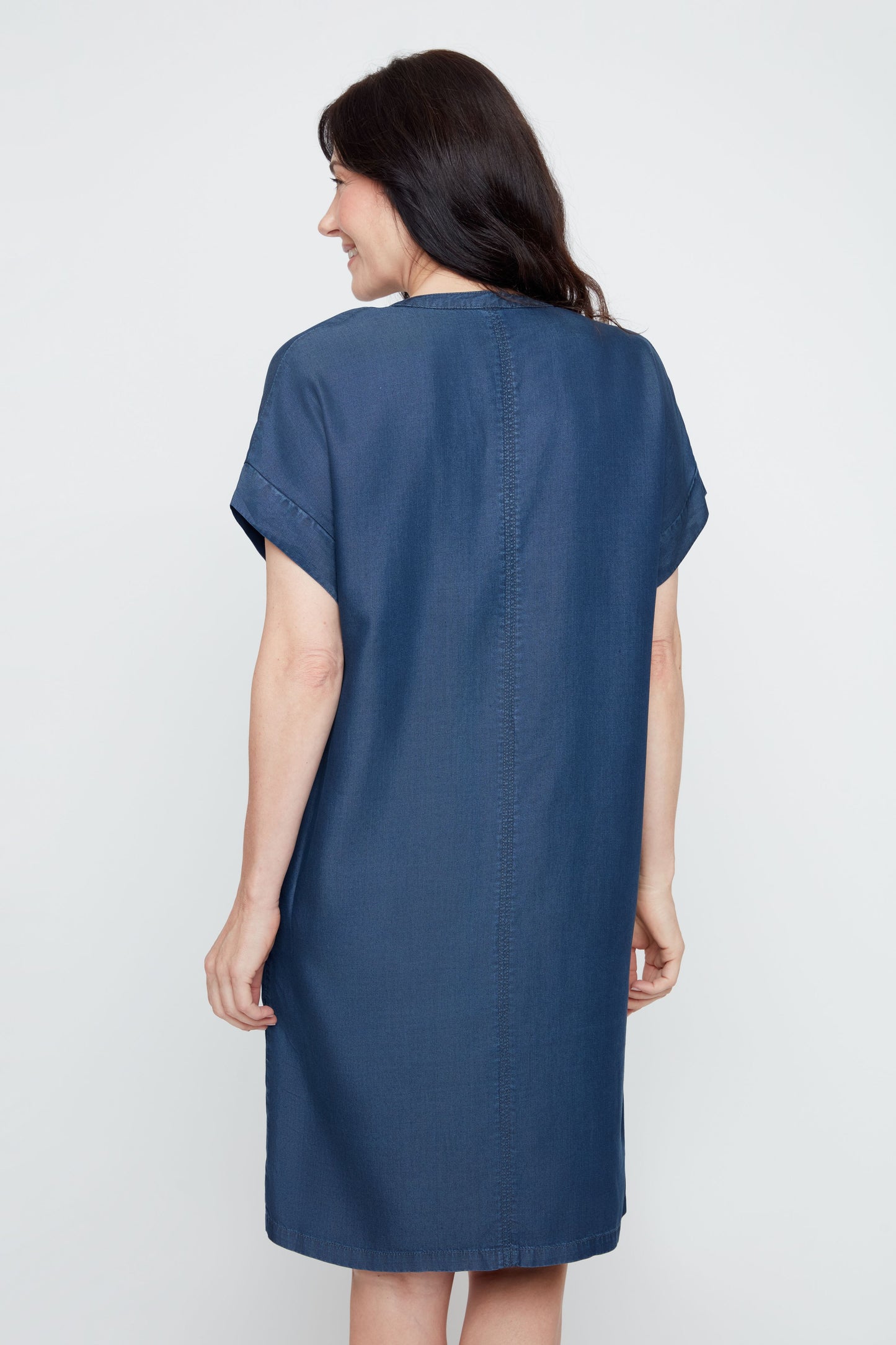RENUAR S/S V- NECK DRESS