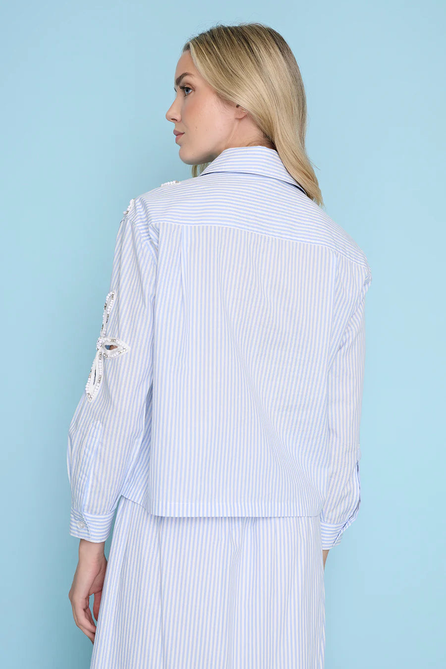 PCDILLY SHIRT BEADED DETAIL