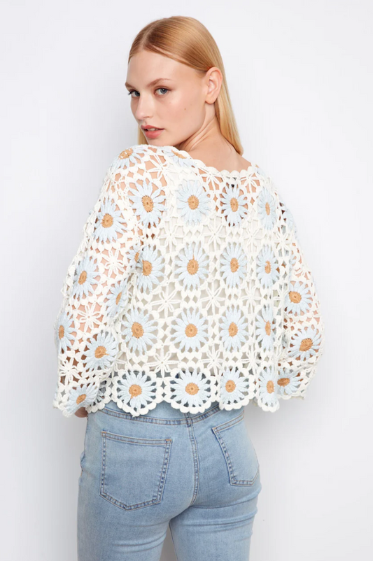 CHARLIE B CROCHET SWEATER
