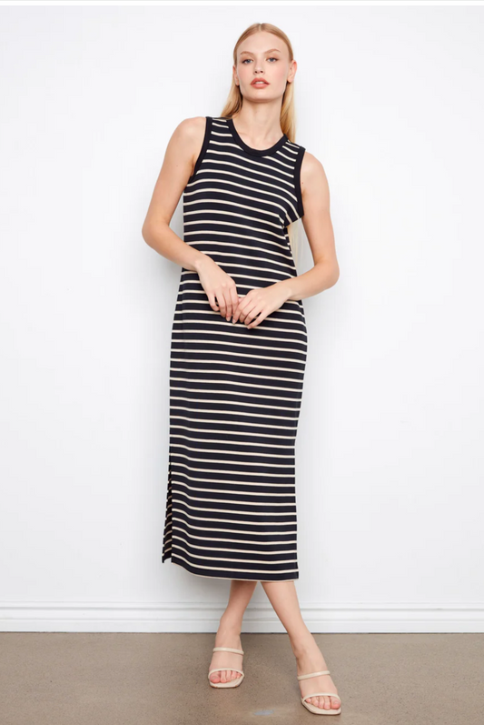 CHARLIE B STRIPE MAXI DRESS