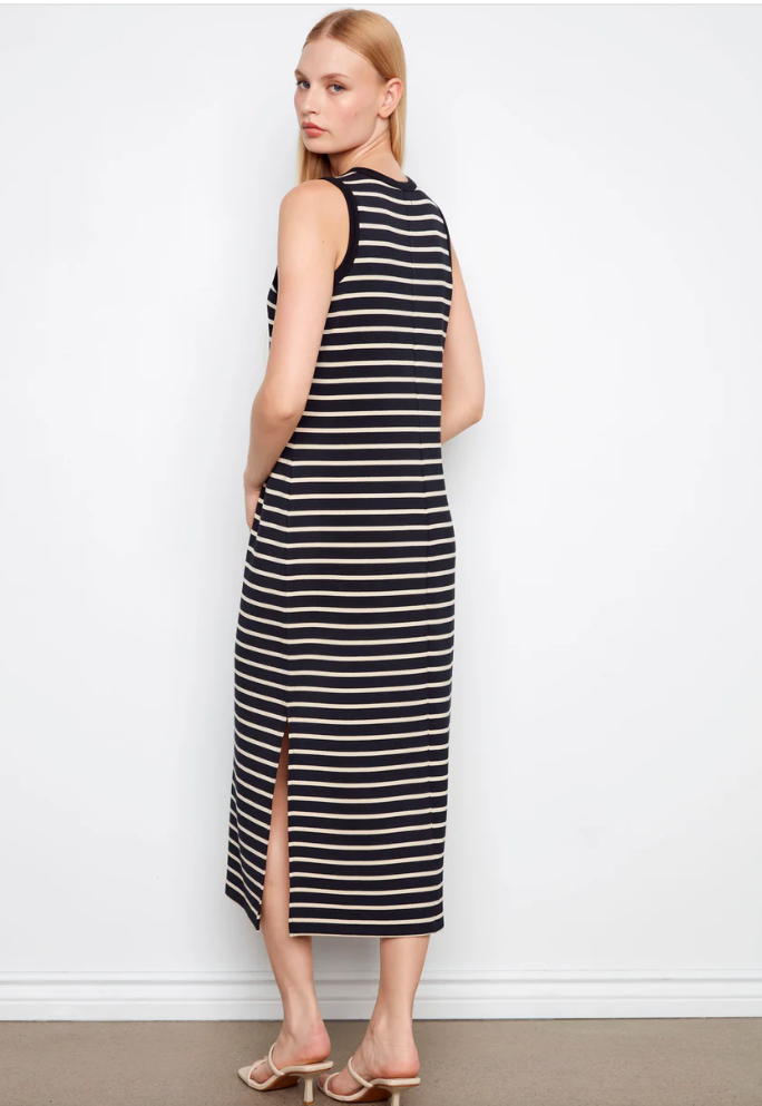 CHARLIE B STRIPE MAXI DRESS