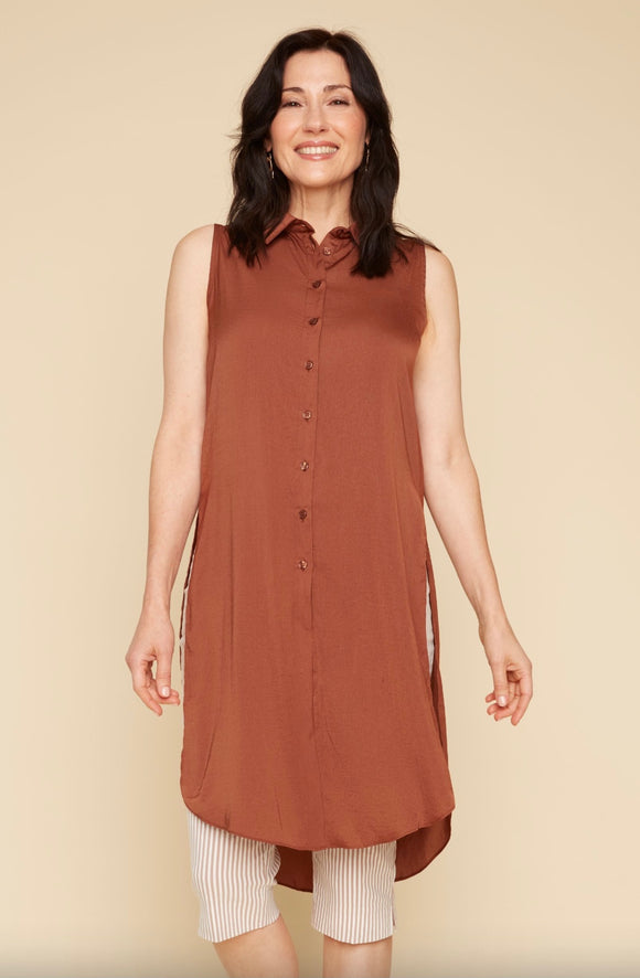 RENUAR SLEEVELESS SHIRT TUNIC