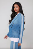 RENUAR DENIM BUTTON FRONT BLAZER