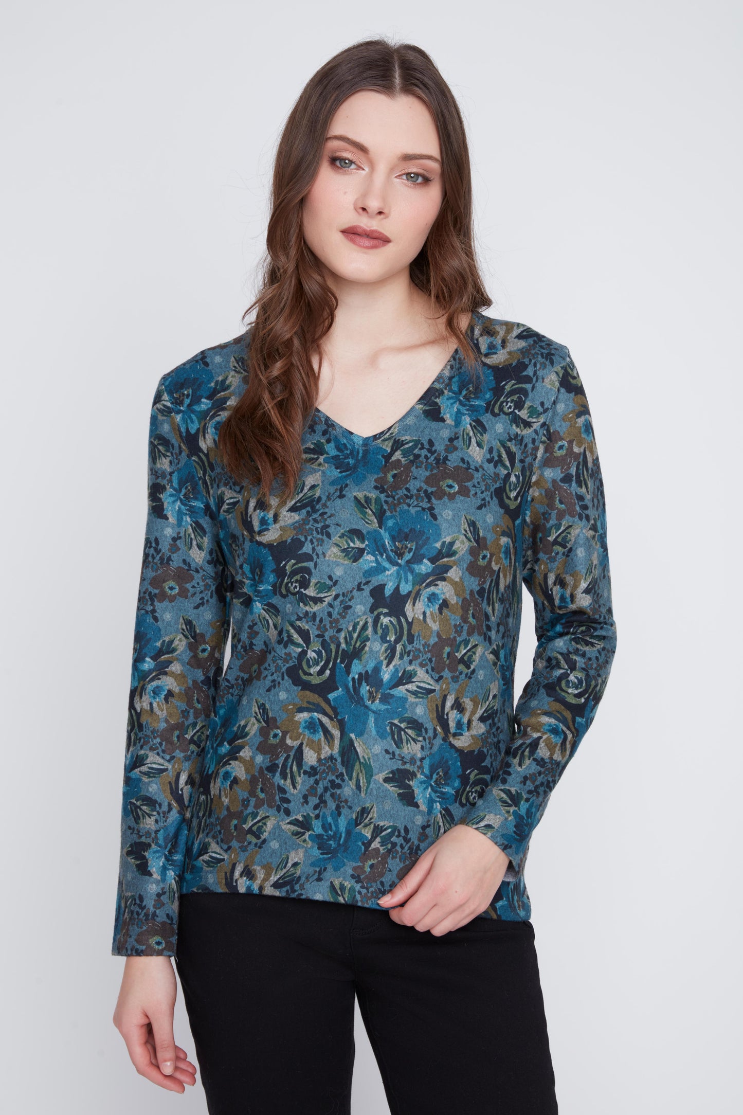 CYC L/ S V- NECK TOP