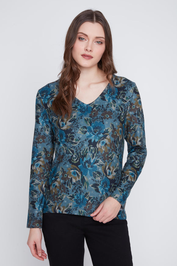 CYC L/ S V- NECK TOP