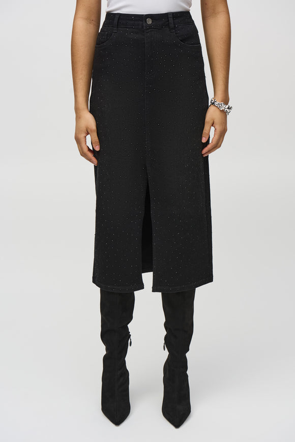 JOSEPH RIBKOFF EMBELLISHED SKIRT