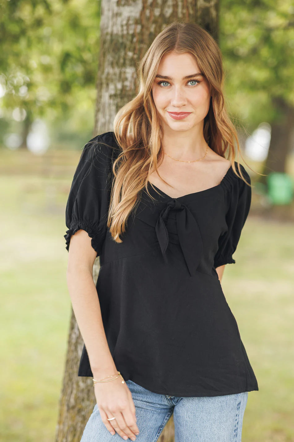 PAPILLON PUFF SHORT SLEEVE TOP