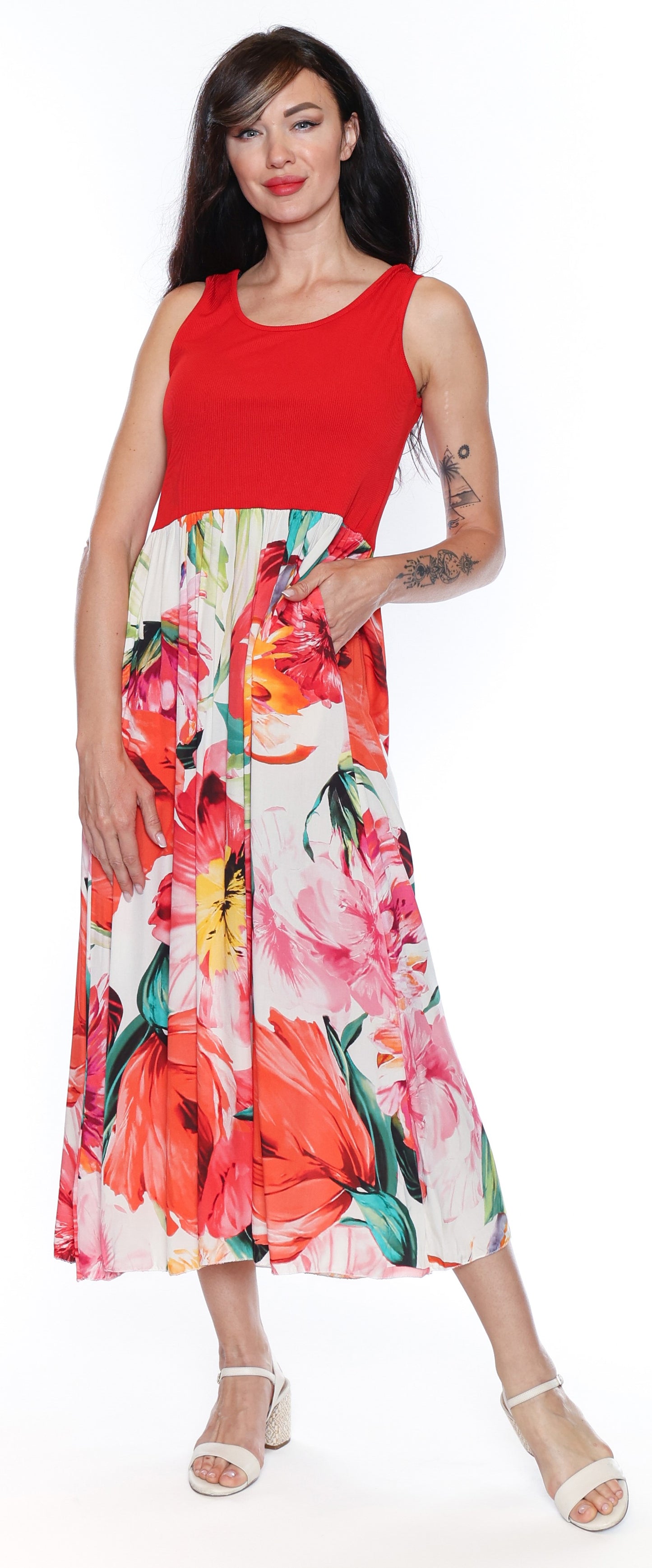 SORELLA DRESS SLEEVELESS MAXI
