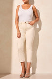 TRIBAL SOPHIA CROP MICROFLARE JEANS