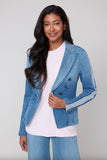 RENUAR DENIM BUTTON FRONT BLAZER