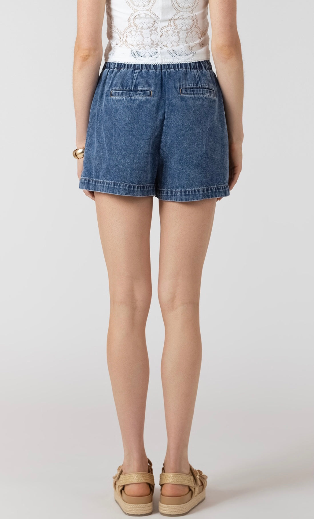 DEX SHORT DRAWSTRING DENIM