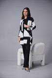 JOSEPH R COLOUR BLOCK CARDIGAN