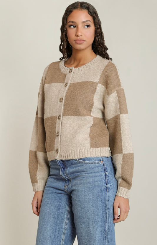 DEX CARDIGAN COLOR BLOCK