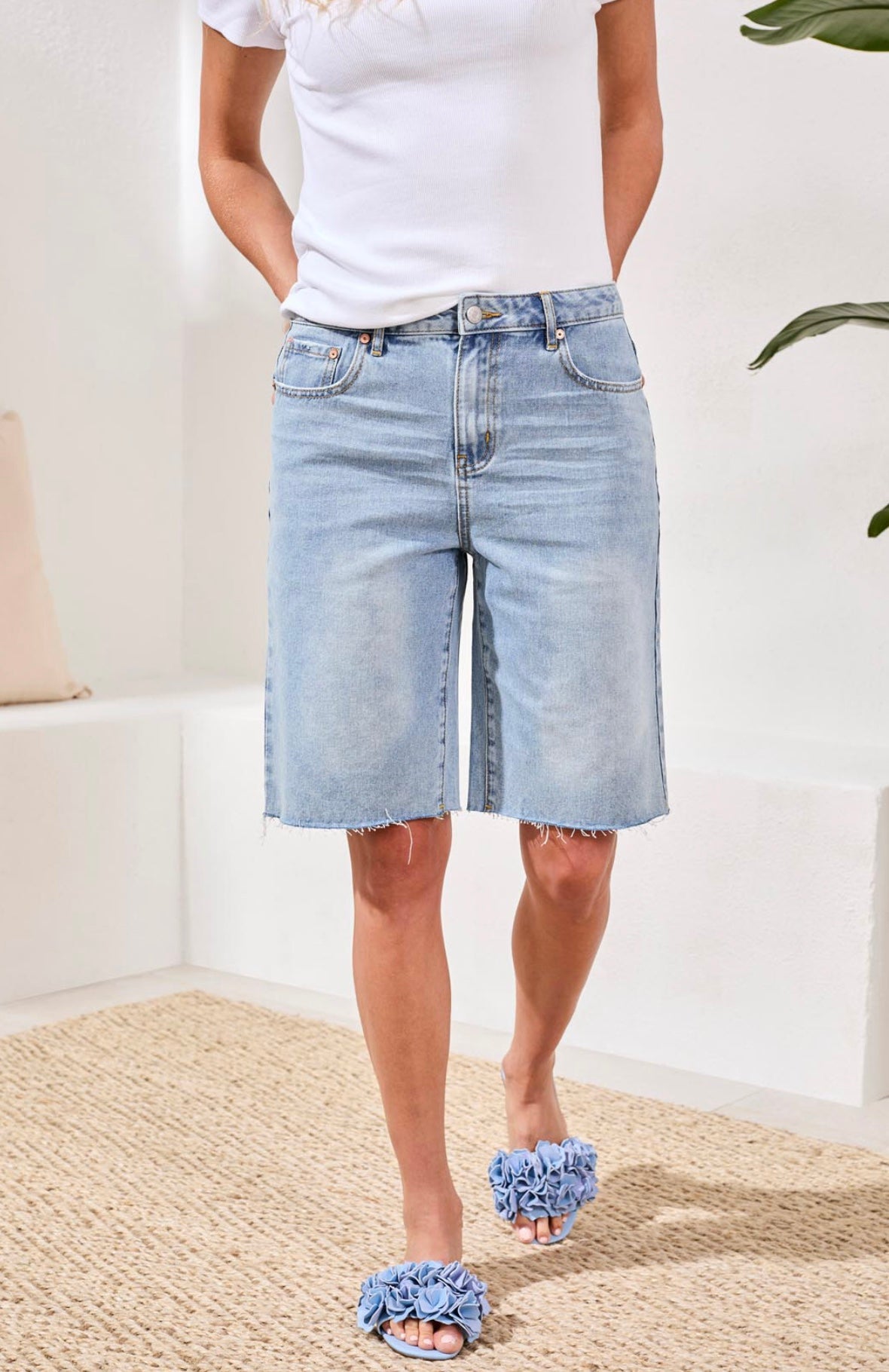 TRIBAL HIGH RISE WIDE LEG SHORT