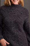 TRIBAL FUNNEL NECK SWEATER