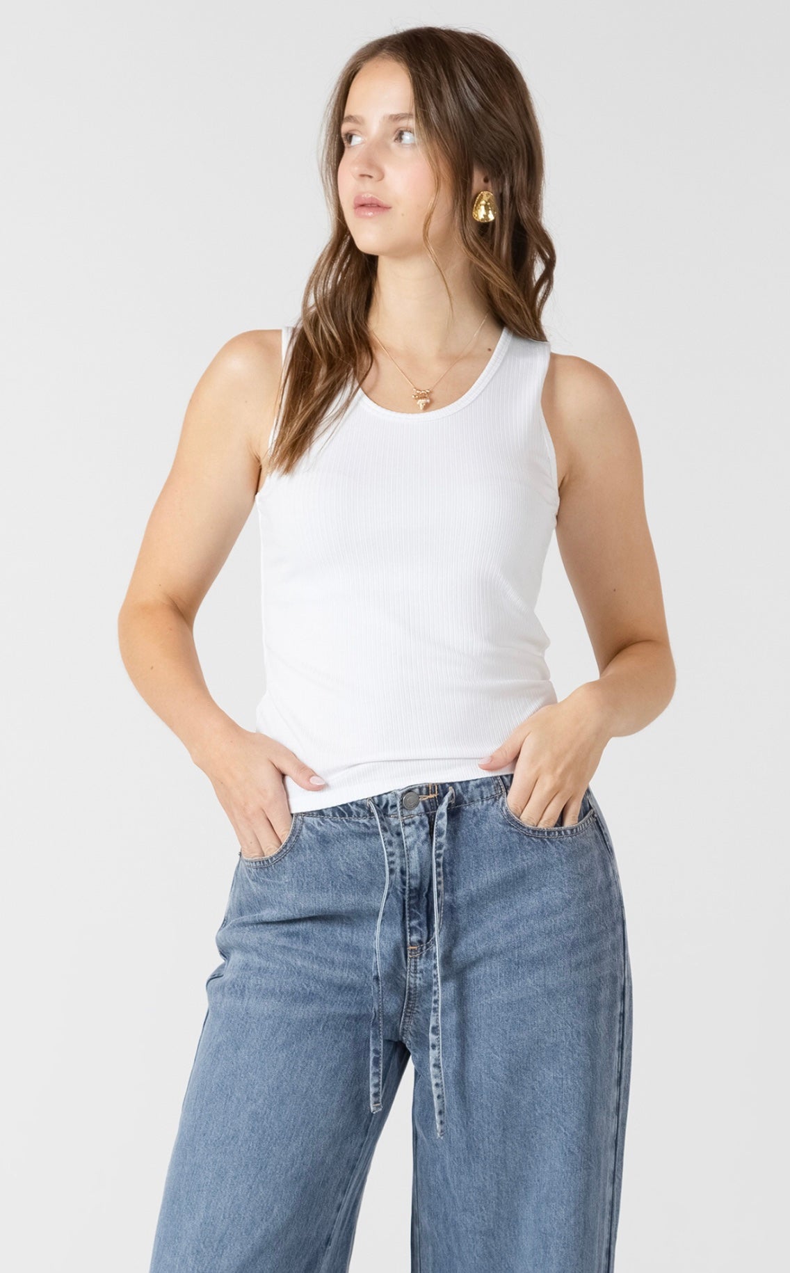DEX TANK TOP RIBBED