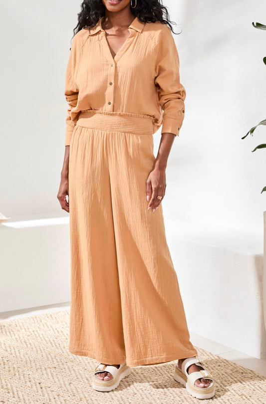 TRIBAL PANT FLARE W/SMOCKING