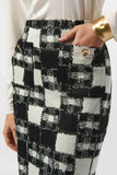 JOSEPH R CHECKERED SKIRT