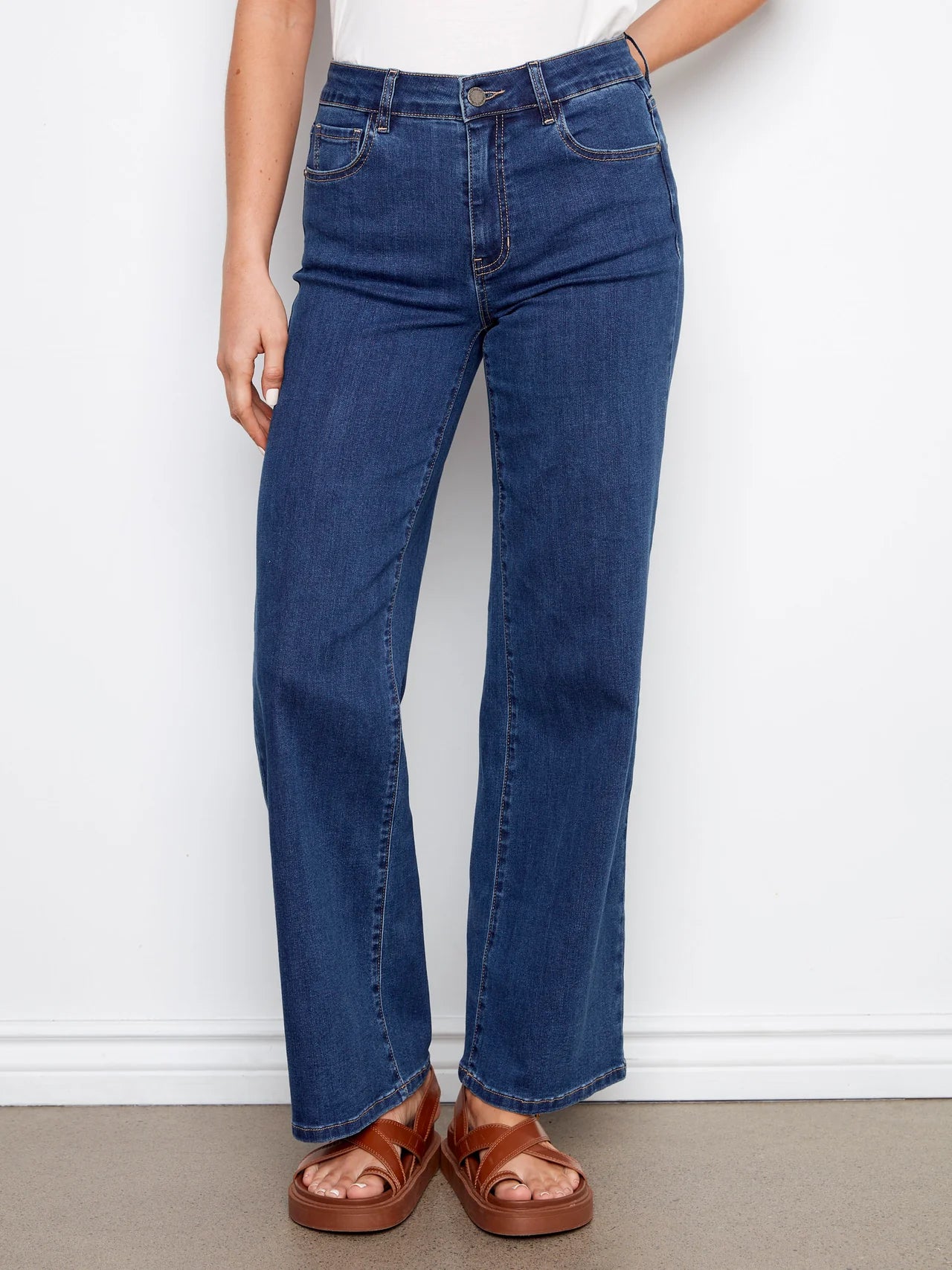 CHARLIE B WIDE LEG JEANS