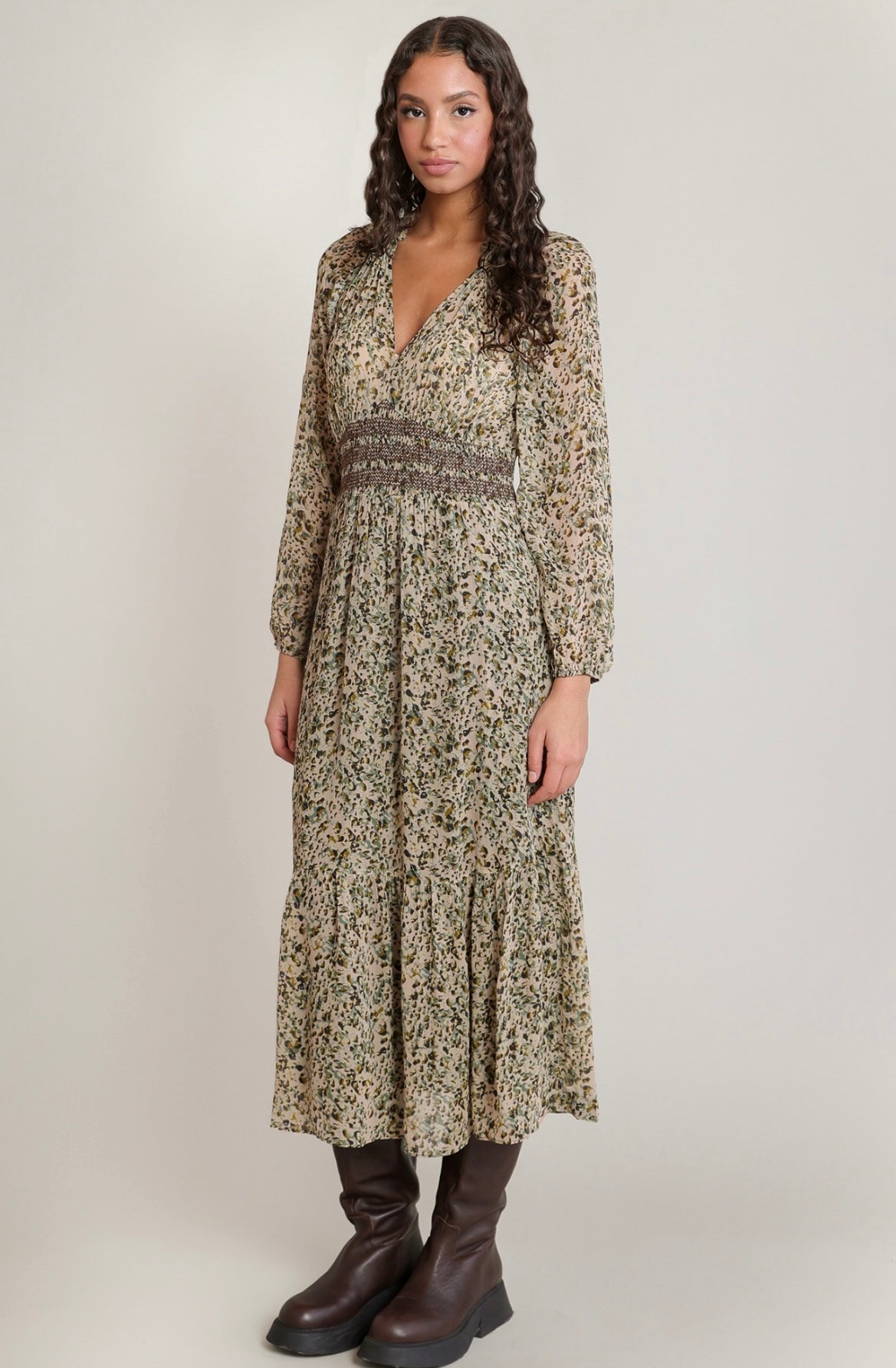 DEX DRESS SMOCKED WAIST