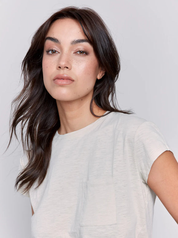 CHARLIE B T-SHIRT CHEST POCKET