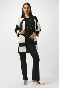 JOSEPH R COLOUR BLOCK CARDIGAN