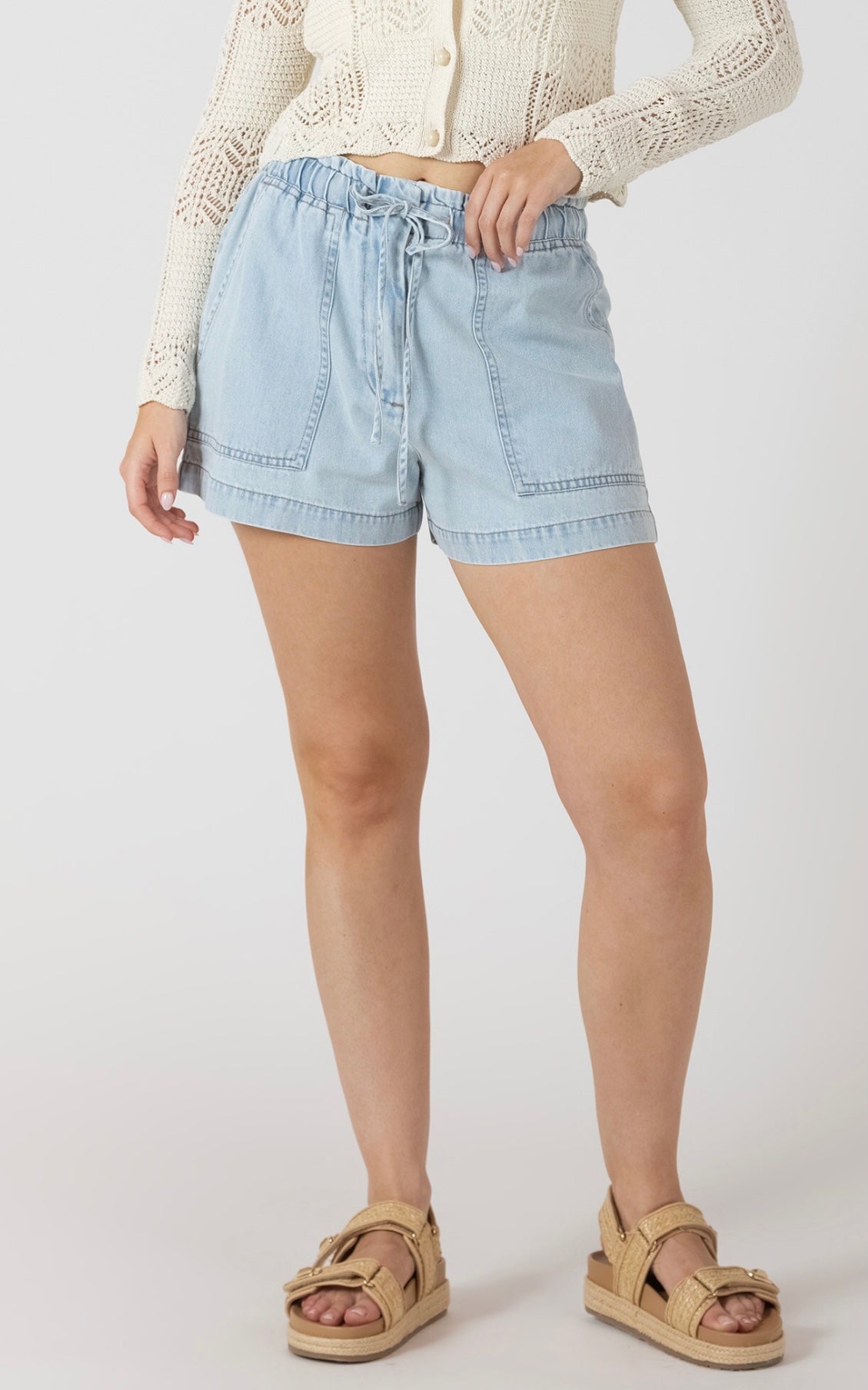 DEX SHORT DRAWSTRING DENIM