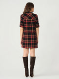 DEX PLAID SHIRT DRESS