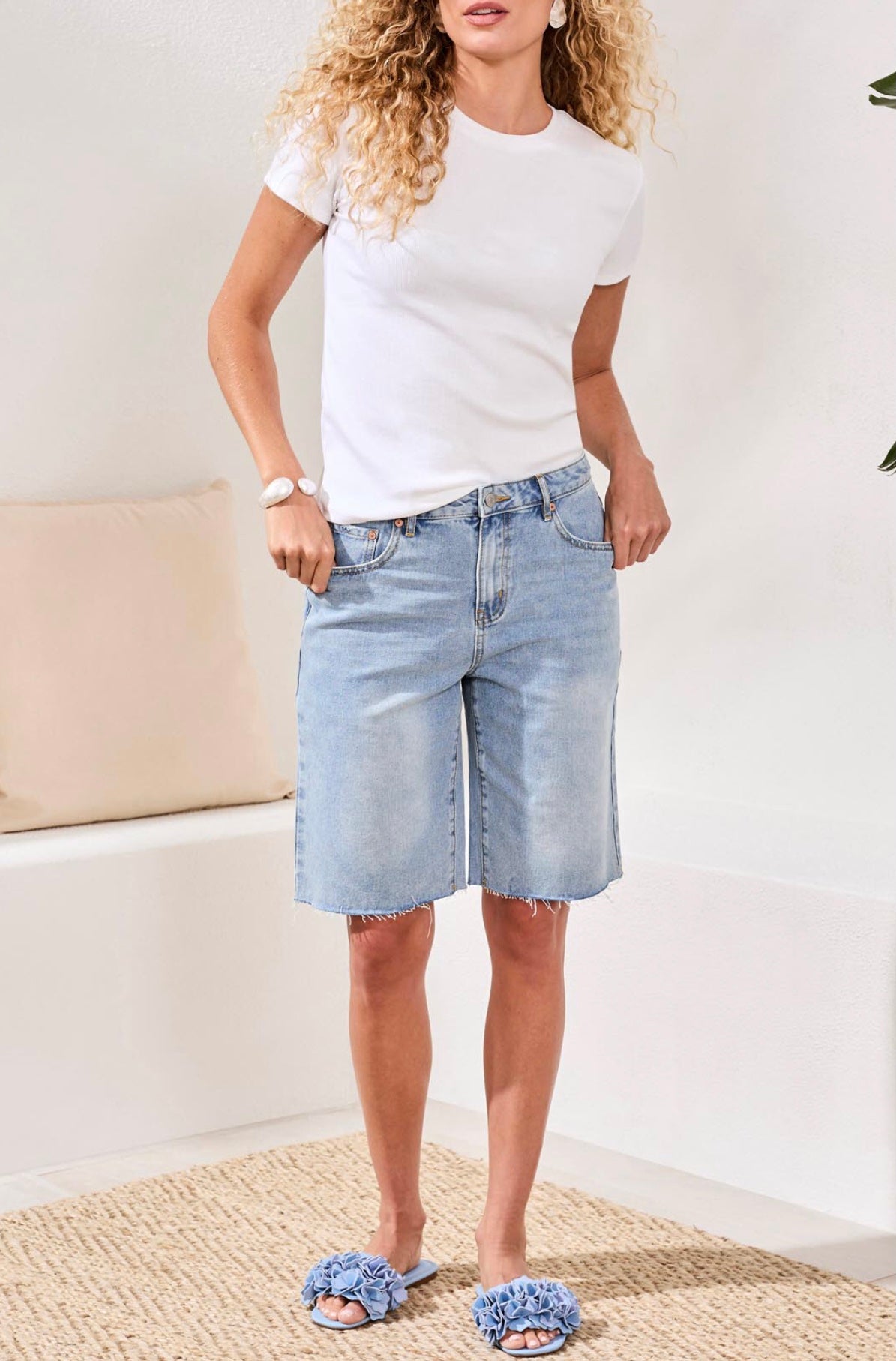 TRIBAL HIGH RISE WIDE LEG SHORT