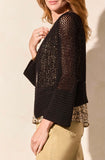 TRIBAL BELL SLEEVE KNIT CARDIGAN