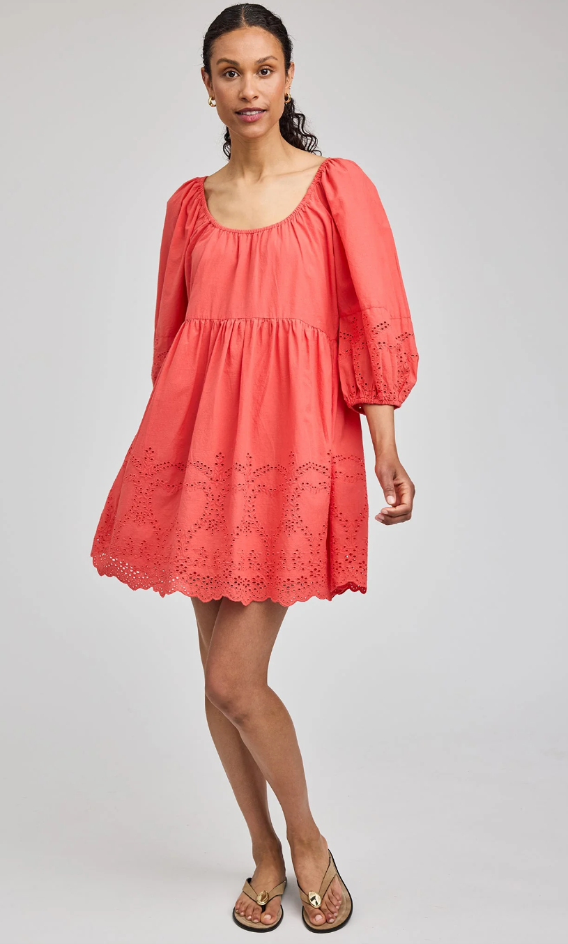 GF DRESS EYELET DETAIL