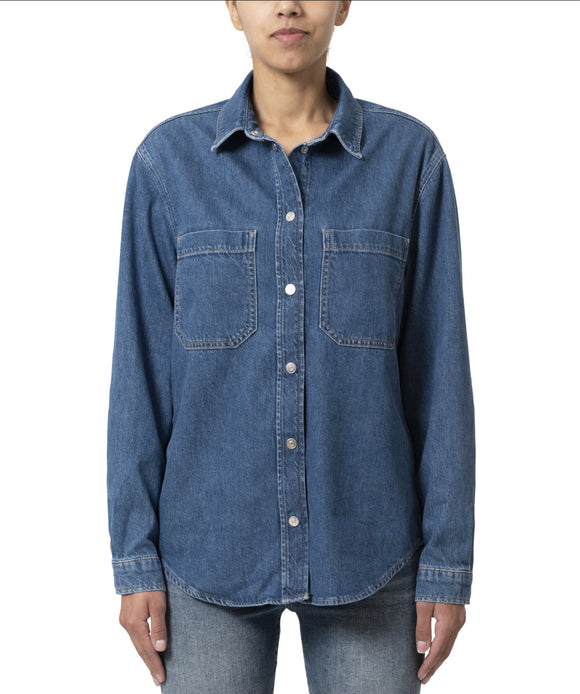 MAVI SNAP FRONT DENIM SHIRT