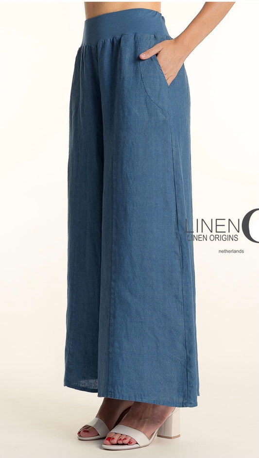 LINEN O PANT WIDE LEG