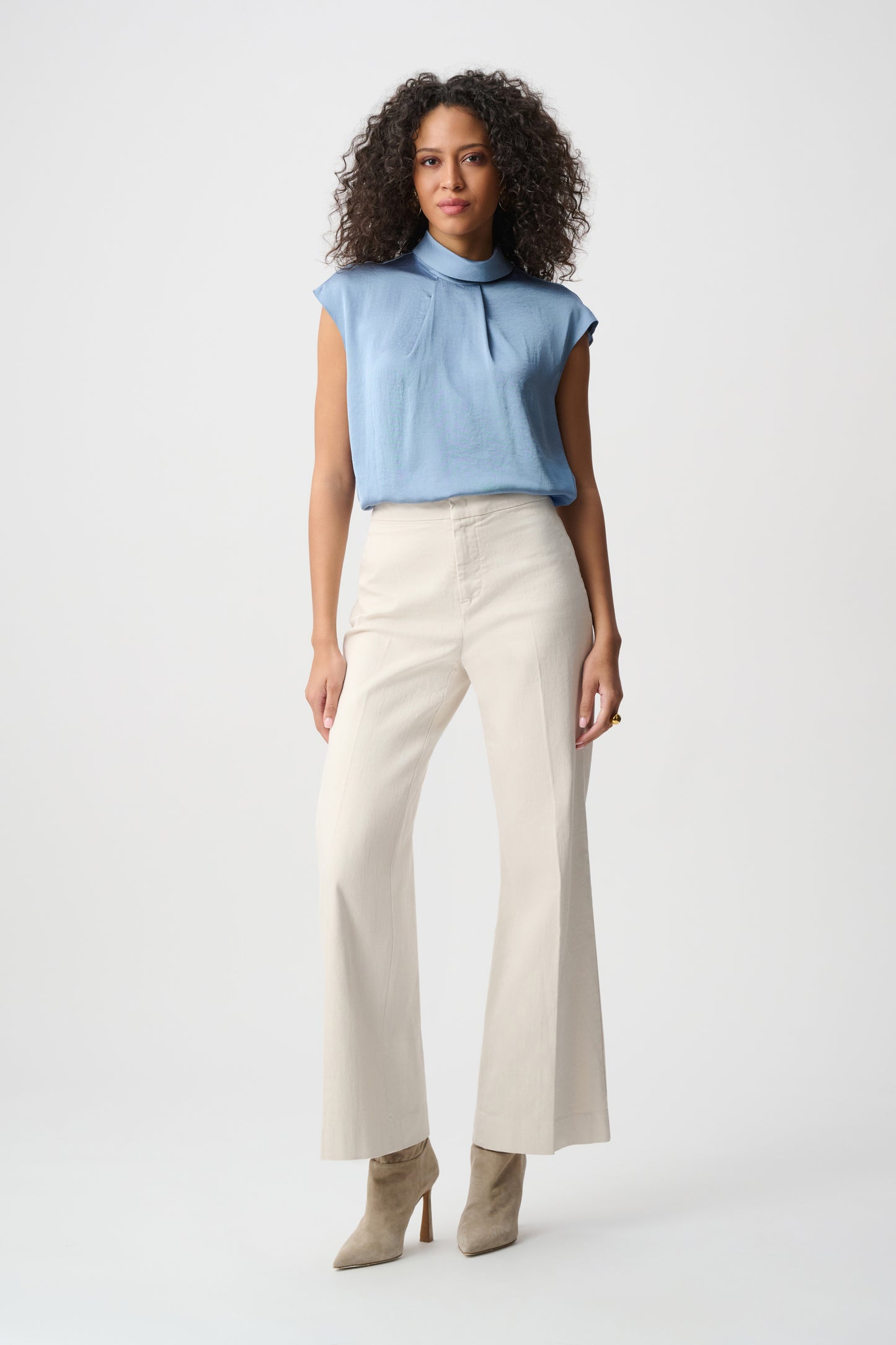 JOSEPH R BLOUSE SLEEVELESS SIL