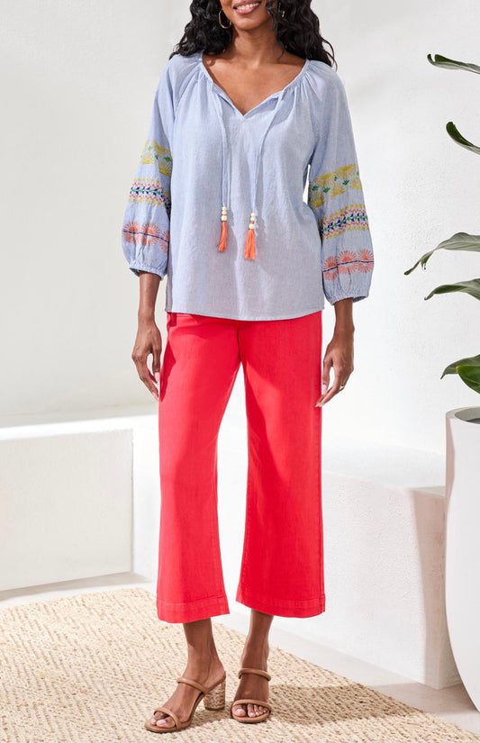 TRIBAL BLOUSE EMBROIDERED DETAIL