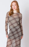 DEX MESH LONG SLEEVE TOP