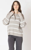 DEX HALF ZIP CABLE SWEATER