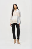 JOSEPH RIBKOFF ZIP FRONT SWEATER