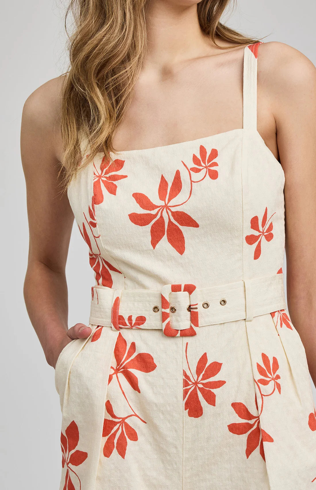 GF BELTED ROMPER