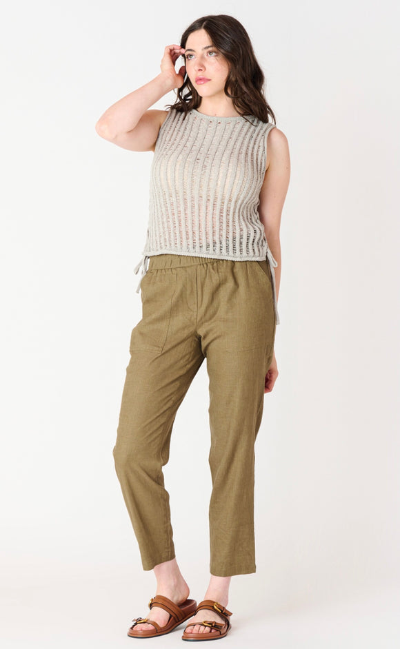 BLACK TAPE PULL ON PANT