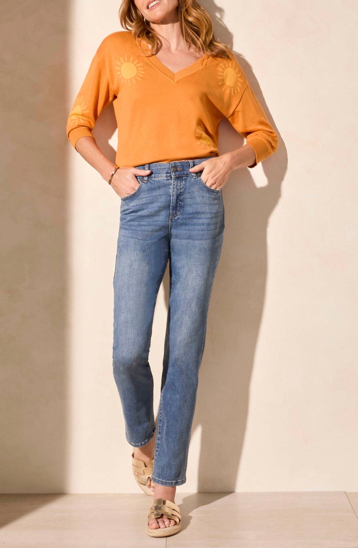 TRIBAL SOPHIA CURVY STRAIGHT JEANS