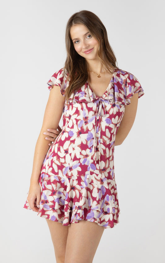 DEX DRESS RUFFLED DETAIL