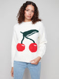 CHARLIE B SWEATER CHERRY