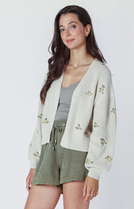 DEX EMBROIDERED CARDIGAN