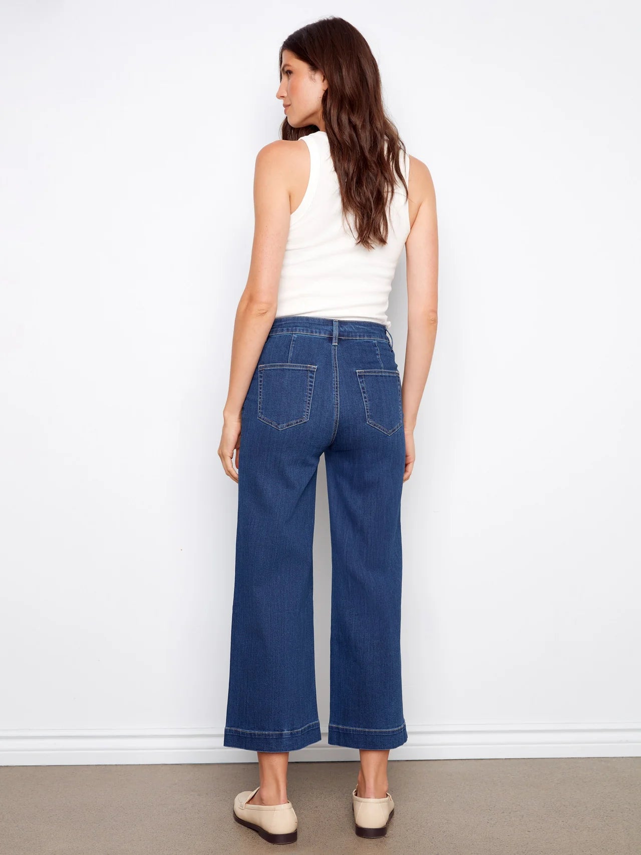 CHARLIE B CROP FLARE JEANS