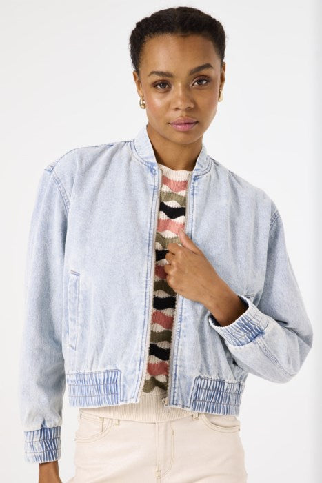 GARCIA ZIP FRONT DENIM JACKET