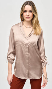 JOSEPH R SILK BLOUSE