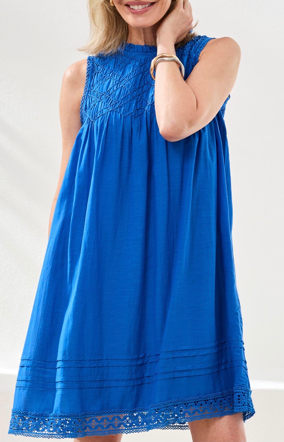 TRIBAL SLEEVELESS LINED DRESS